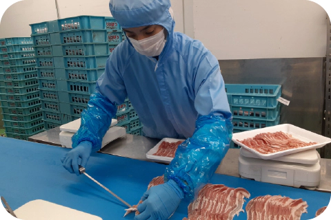 精肉加工風景1